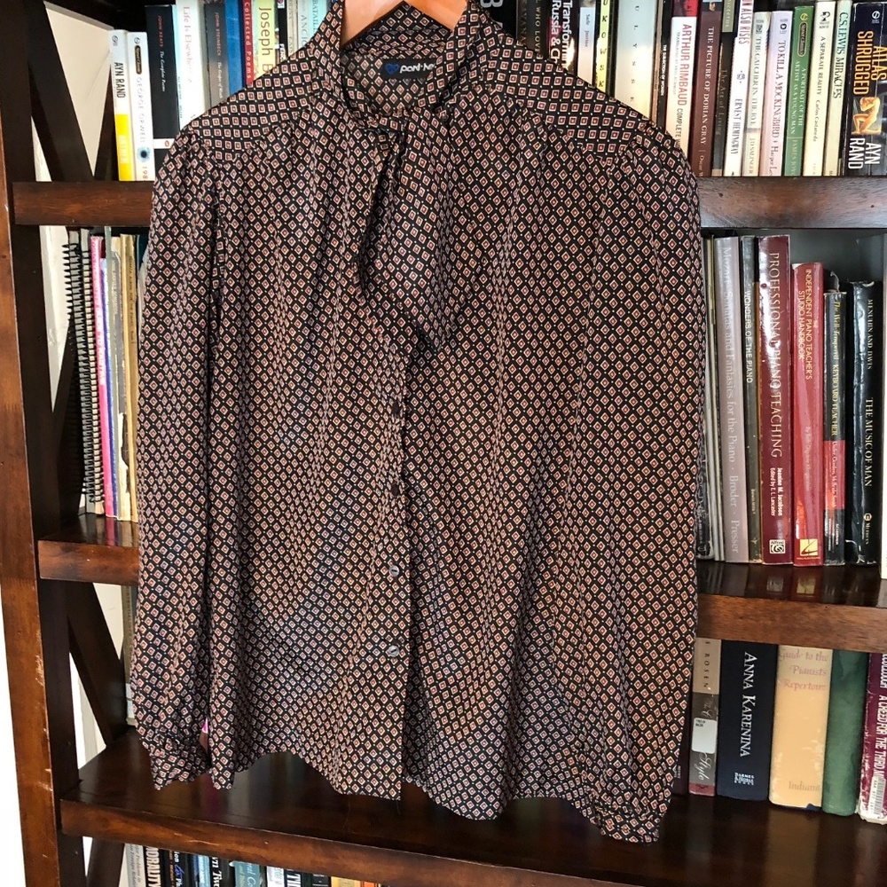 Vintage Blouse with Neck Tie